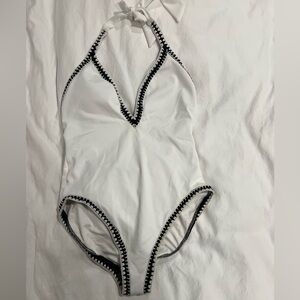 Seafolly white and black one piece. Size 8 US
